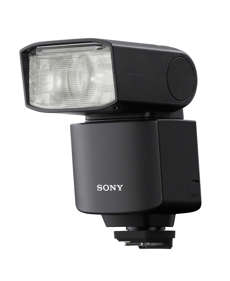 Sony Alpha GN46 Wireless Radio Control External Flash - Hvl-F46RM with 64GB Memory Card and Triple Shoe Bracket bundle