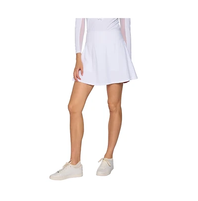 G Lifestyle Clothing Women's Back Yoke Ruffle Skort