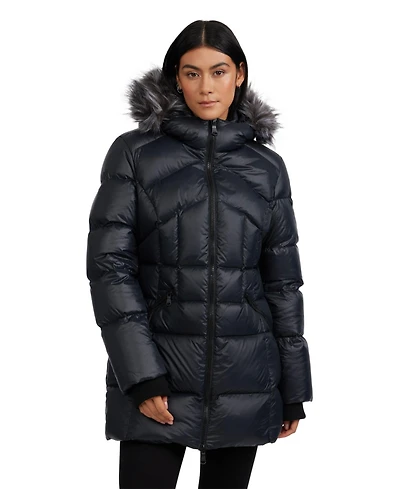 Pajar Women's Ares Fixed Hood Puffer with Bib