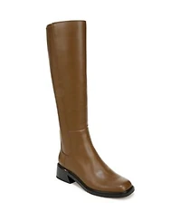 Franco Sarto Womens Giselle Square Toe Knee High Boots Regular Wide Calf