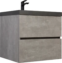 Wall-Mounted Floating Vanity with Quartz Top