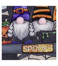 Evergreen Spooky Truck Garden Burlap Flag