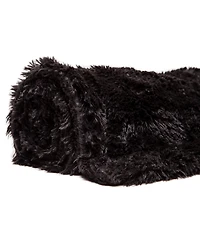 Chanasya Premium Throw Blanket & Pillow Cover - Long Faux Fur Fuzzy Sherpa (50" x 65”) 2 Covers (18" 18”)