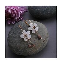 Sohi Women's Flower Hoop Earrings