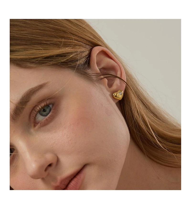 Joey Baby Ciara Heart Stud Earrings