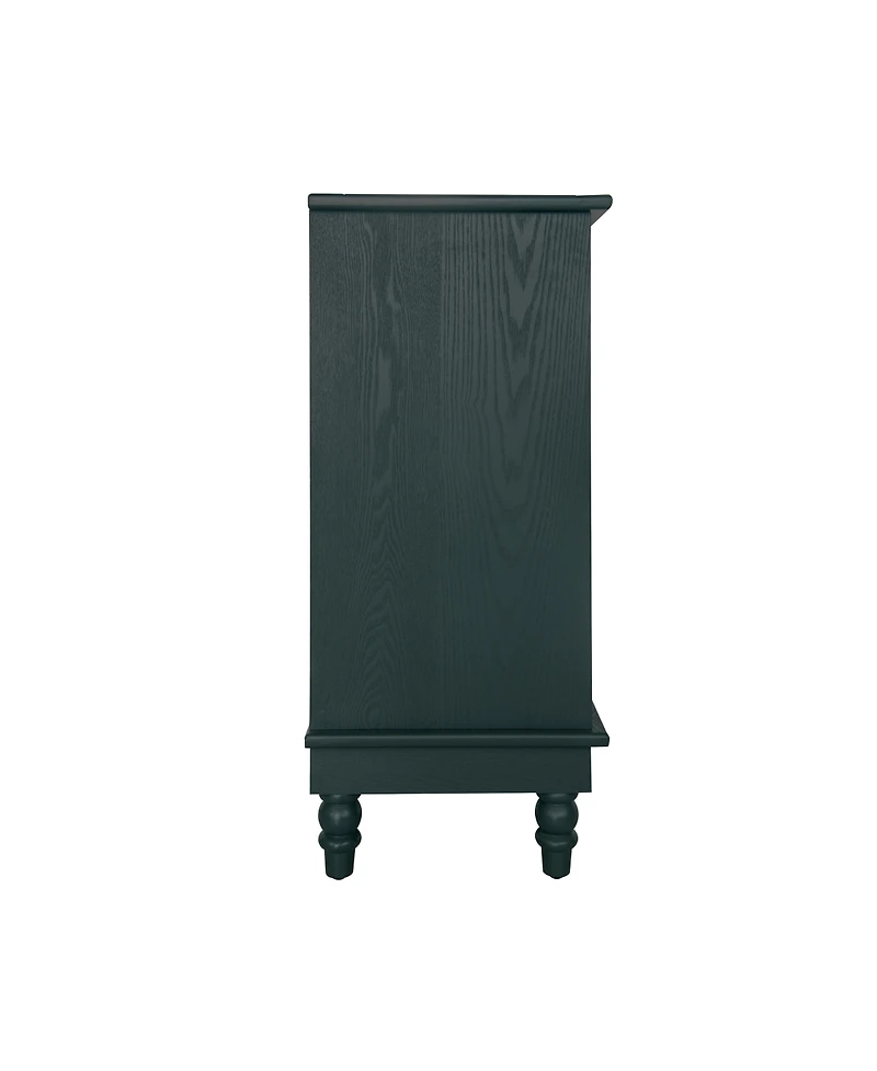 Simplie Fun Hollow-Carved 2-Door Accent Sideboard with Adjustable Shelf