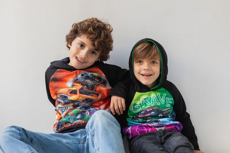 Monster Jam Toddler Boys Fleece Pullover Hoodie