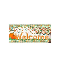 Evergreen 4 Season Trees, Set of 4 Sassafras Indoor Outdoor Switch Doormat 1'10"x10" Multicolored