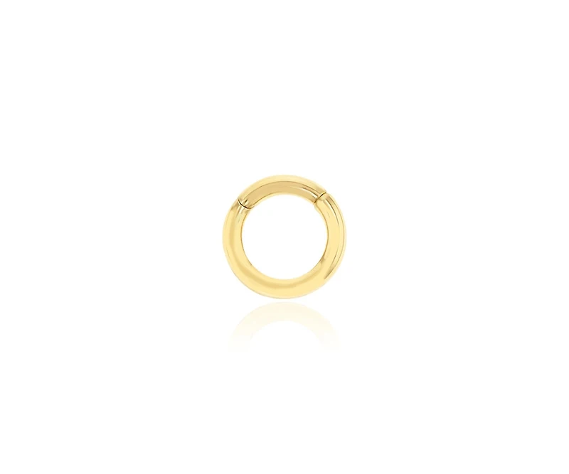 The Lovery Round Gold Charm Holder 10 millimeters