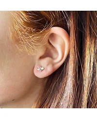 The Lovery Butterfly Enamel Stud Earrings 14K Gold