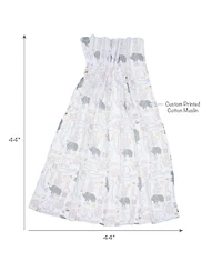 Lambs & Ivy Jungle Story 100% Cotton Muslin Safari Swaddle Blankets - 2 Pack