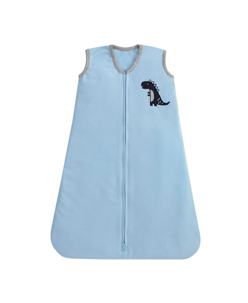 Lambs & Ivy Baby Dino Blue/White Dinosaur Nursery 6-Piece Crib Bedding Set