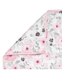 Bedtime Originals Blossom Pink Watercolor Floral 3-Piece Baby Crib Bedding Set