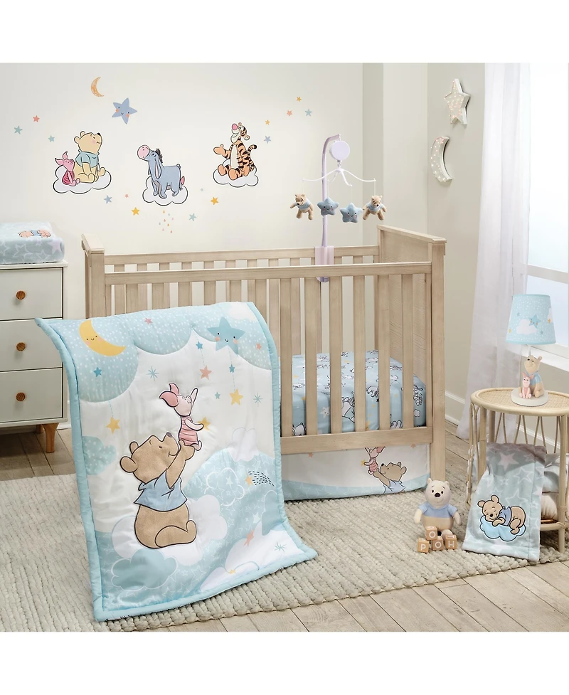 Bedtime Originals Disney Baby Starlight Pooh Blue/White Stars Changing Pad Cover