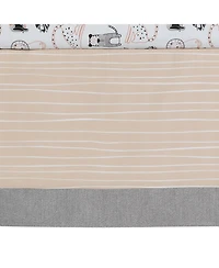 Lambs & Ivy Patchwork Jungle 5-Piece Nursery Baby Crib Bedding Set