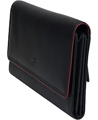 Mancini Women's Sonoma Rfid Secure Quad Fold Wallet