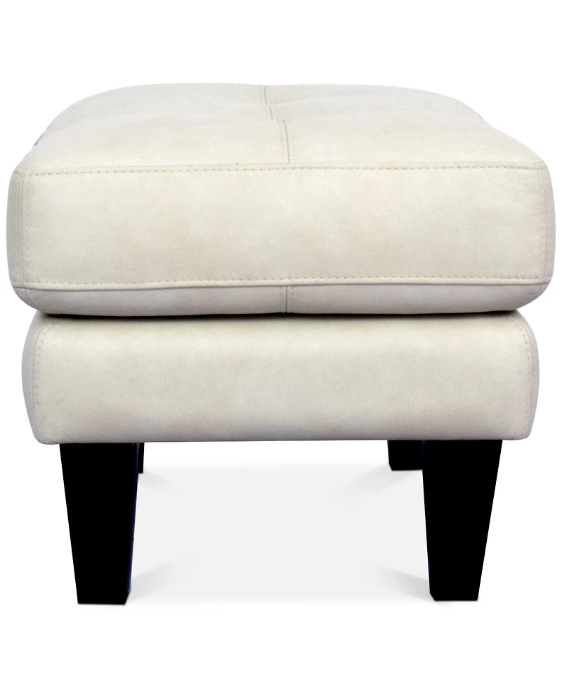 Pezley Leather Ottoman, Created for Macy's