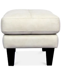 Pezley Leather Ottoman, Created for Macy's