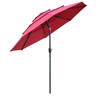 9FT Patio Umbrella with Tilt and Crank