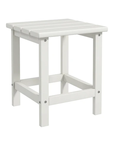 Hdpe Adirondack Side Table for Patio, Balcony, Pool