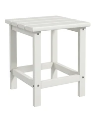 Hdpe Adirondack Side Table for Patio, Balcony, Pool