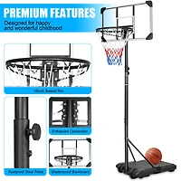 Streamdale Portable Basketball System with Adjustable Height
