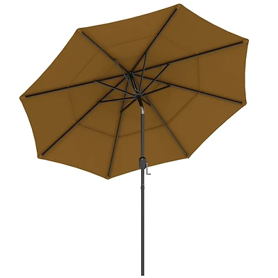 9FT 3-Tier Patio Umbrella with Tilt