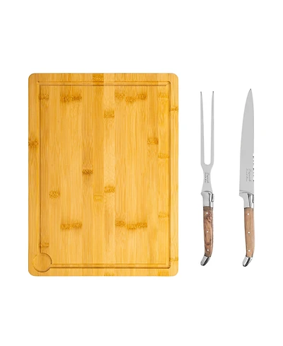 French Home Laguiole 2 Piece Carving with Wood Cutting Board