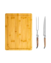 French Home Laguiole 2 Piece Carving with Wood Cutting Board