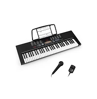 Vebreda 61-Key Electronic Keyboard Piano with 3 Teaching Modes Led Display and Dual Keyboard