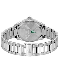 Lacoste Men's Monceau Silver Stainless Steel Bracelet Watch 41mm