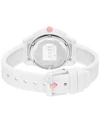 Lacoste Kids Mini Tennis White Silicone Strap Watch 34.5mm