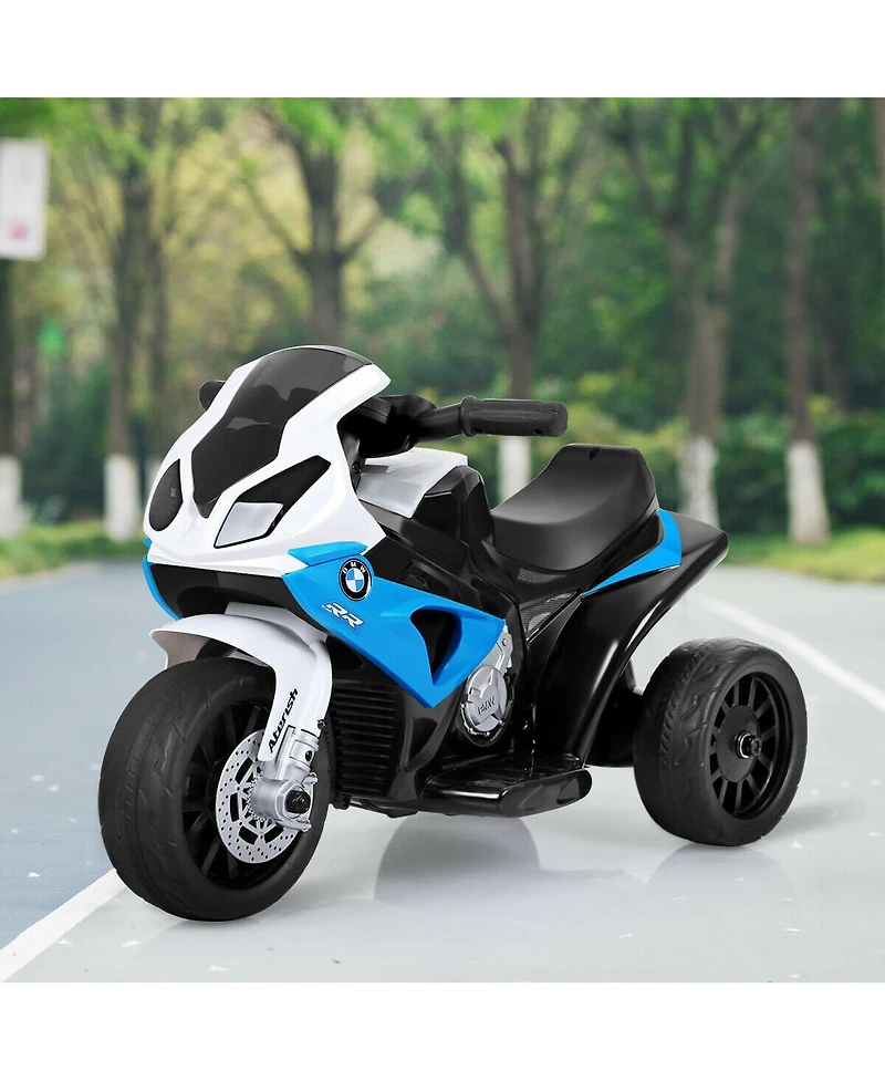 Gymax Kids Ride On Motorcycle Bmw Licensed 6V Electric 3 Wheels Bicycle w/ Music&Light Red