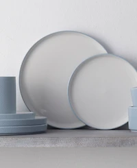 Noritake Colortex Stone Stax Dinner Plates, Set of 4