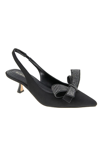 BCBGeneration Women's Kasti Slingback Kitten-Heel Bow Pumps