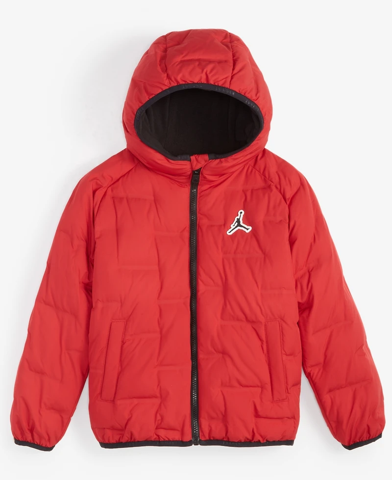 Jordan Big Kids Welded Full-Zip Hooded Puffer Jacket