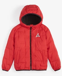 Jordan Big Kids Welded Full-Zip Hooded Puffer Jacket