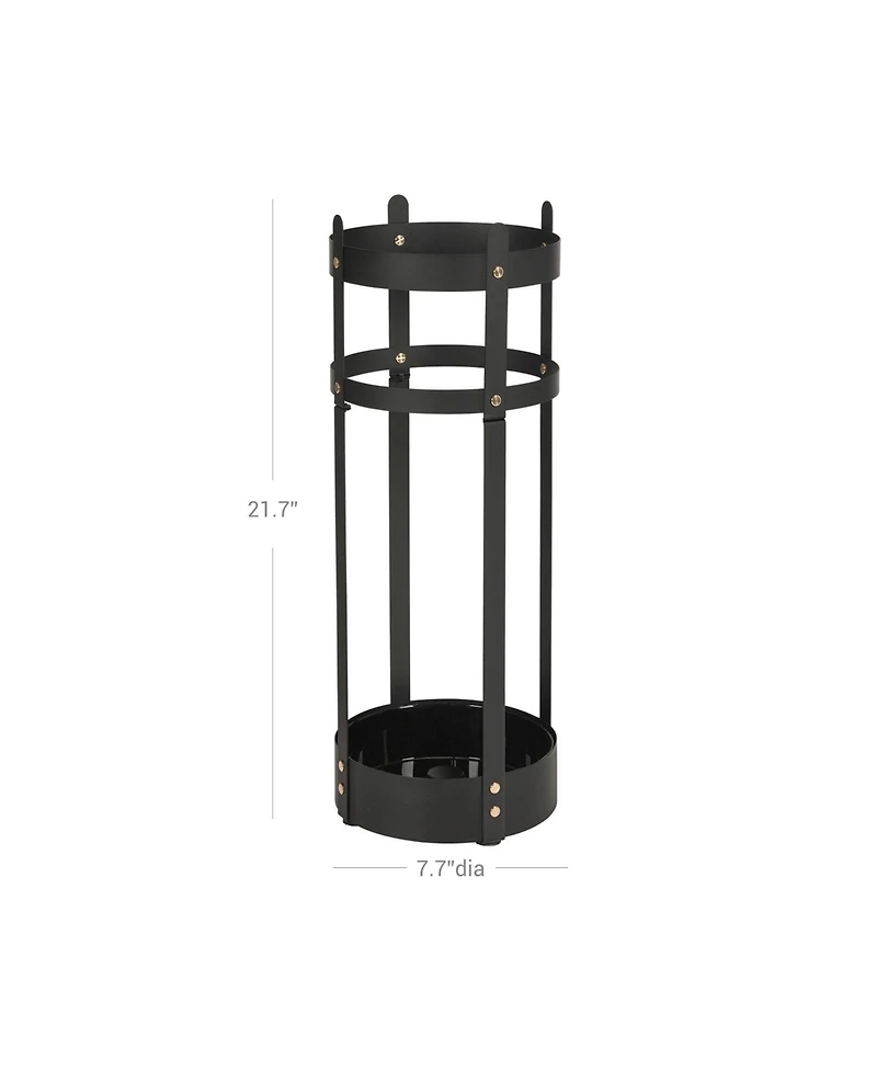 Steel Umbrella Stand for Indoor and Outdoor Use with Stable, Rust-Resistant Design