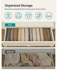 6-Grid Wardrobe Clothes Organizer for Neat and Space-Saving Storage