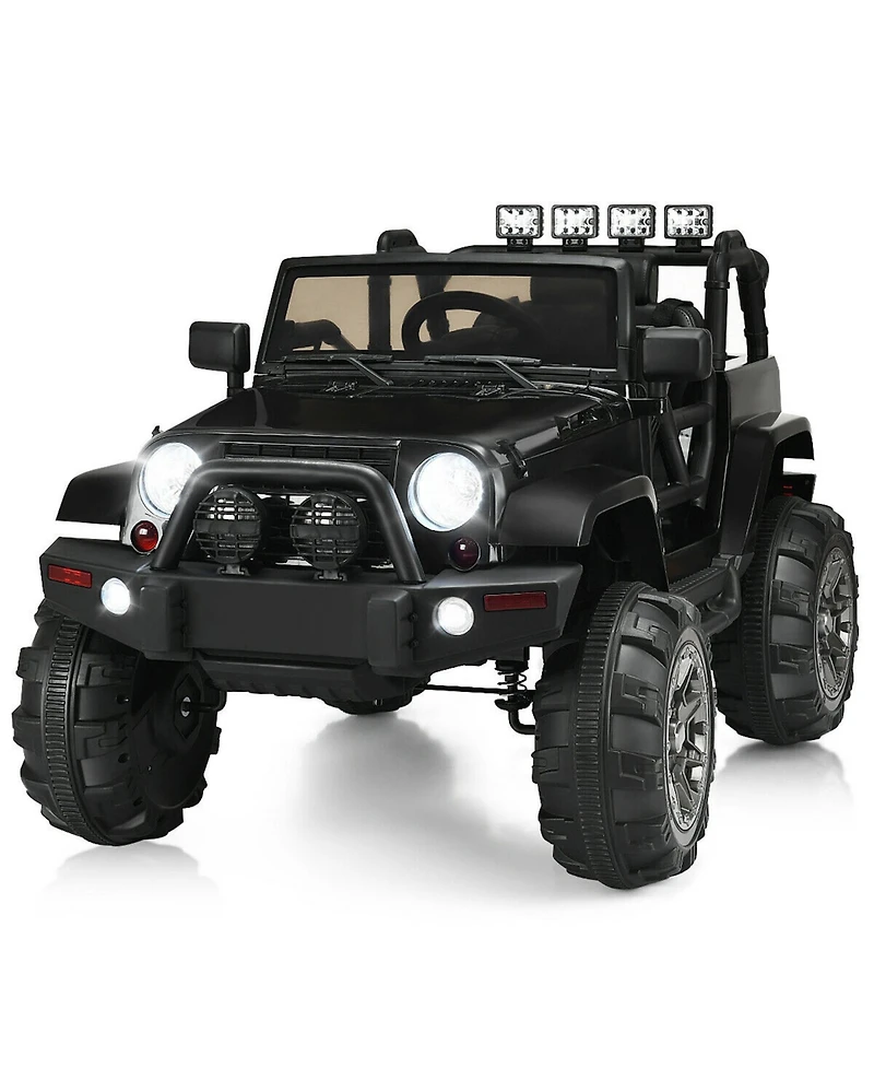 Gymax Electric 12V Kids Ride-on Car Truck Parent Control with 2.4 Ghz Remote Red