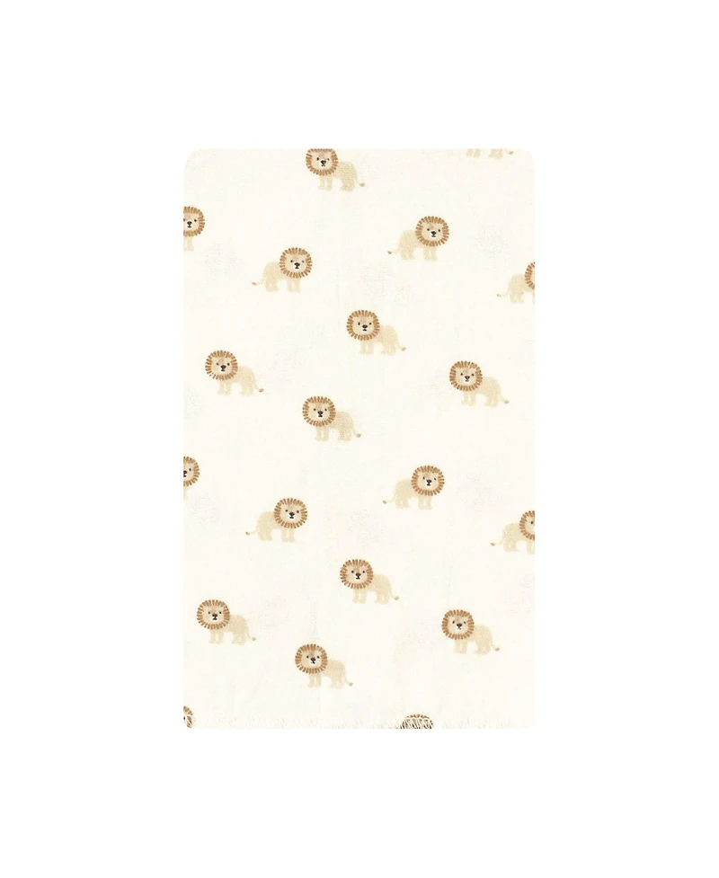 Hudson Baby Unisex Absorbent Flannel Burp Cloths 10-Count Cotton/Poly Blend