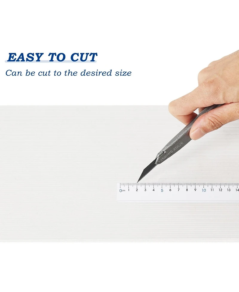 Aoodor 6Pcs 24'' (W) x 48'' (L) x 0.24'' Polycarbonate Greenhouse Panels, Waterproof Uv Protected Reinforced Sheets, Outdoor Garden and Greenhouse Cov