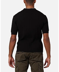 Xxiii Men's Terry Knit Button Up Shirt