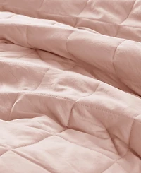 510 Design Phoebe Diamond Quilted Ruffle Edge 3-Pc. Comforter Set, King/California King
