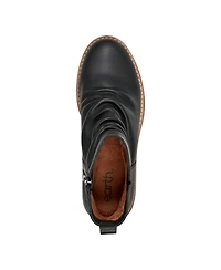 Earth Women's Yonder Waterproof Ruched Lug Sole Booties