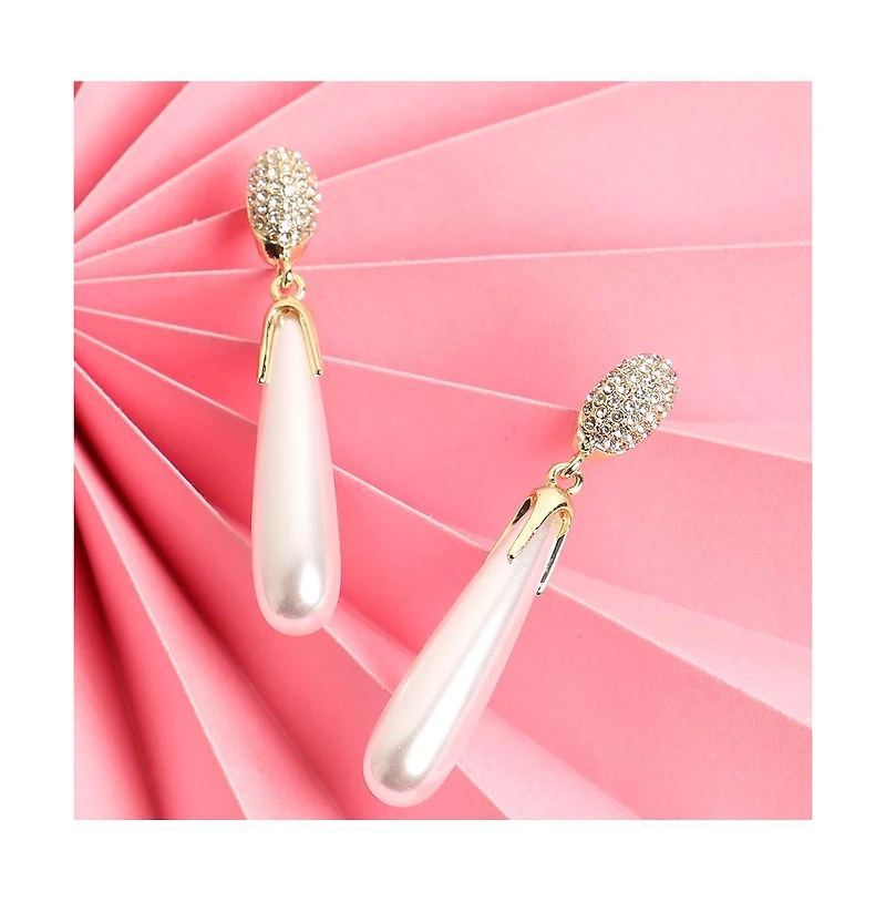 Sohi Women's Elongated Drop Earrings