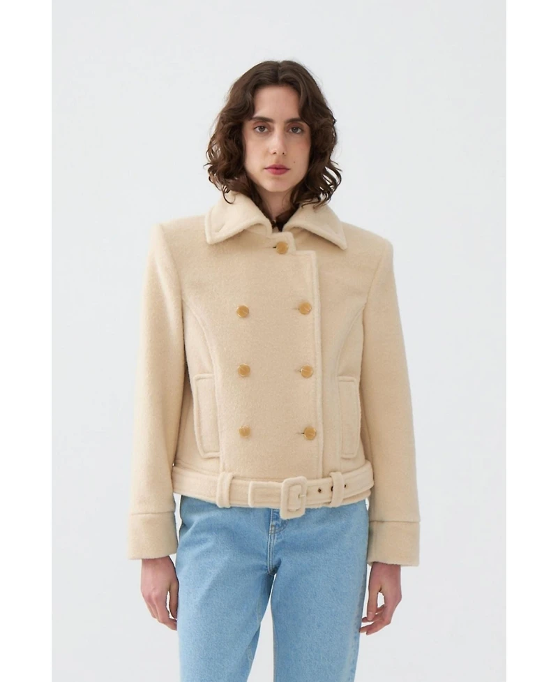 Nocturne Women's Shoulder Pad Short Coat