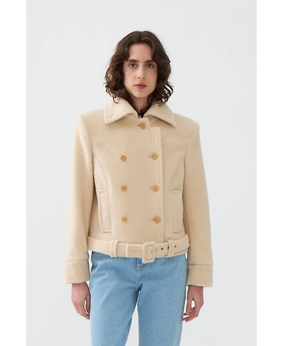 Nocturne Women's Shoulder Pad Short Coat