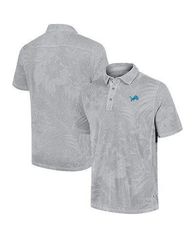 Tommy Bahama Men's Gray Detroit Lions Big Tall Santiago Paradise Polo