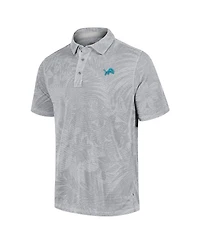 Tommy Bahama Men's Gray Detroit Lions Big Tall Santiago Paradise Polo